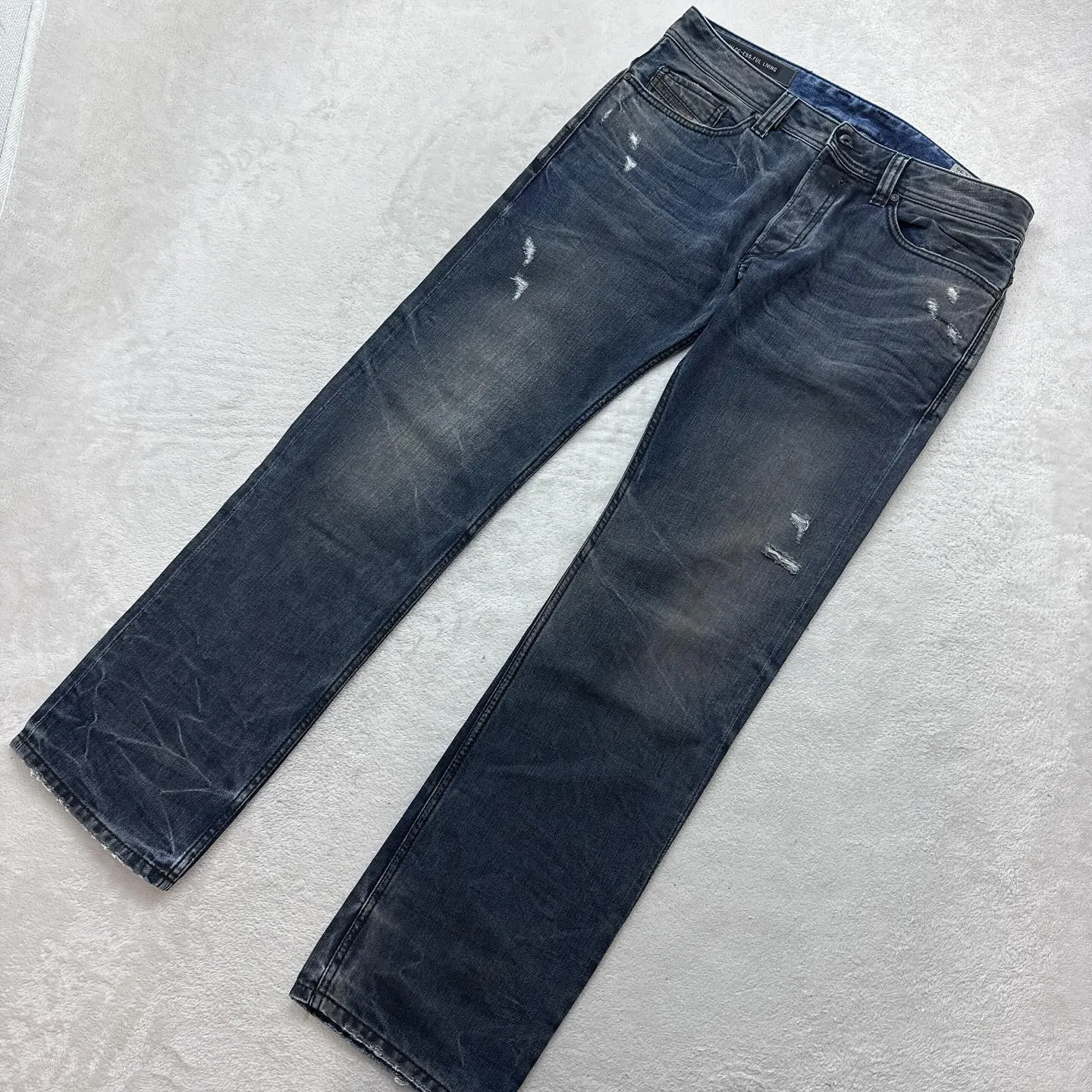 DIESELディーゼルの希少羊革リアルレザーパンツ