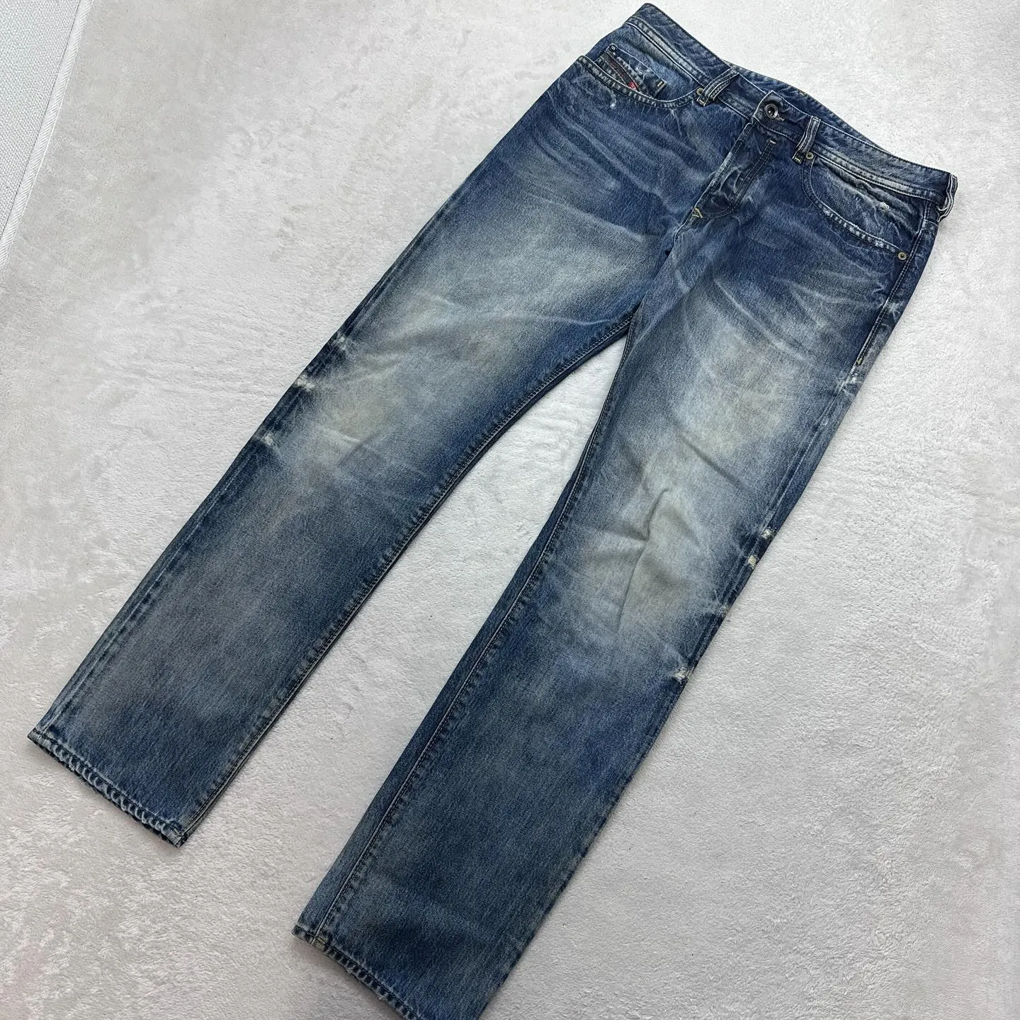 DIESELディーゼルの希少羊革リアルレザーパンツ