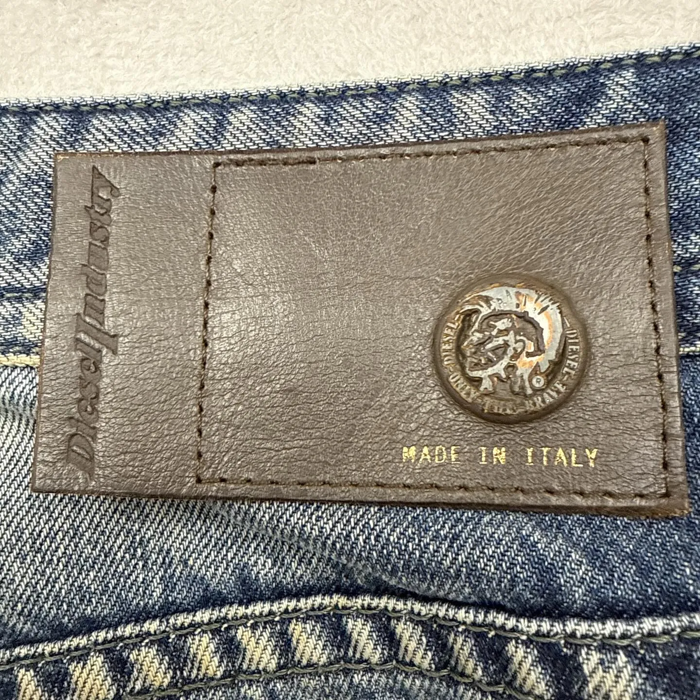 DIESELディーゼルの希少羊革リアルレザーパンツ