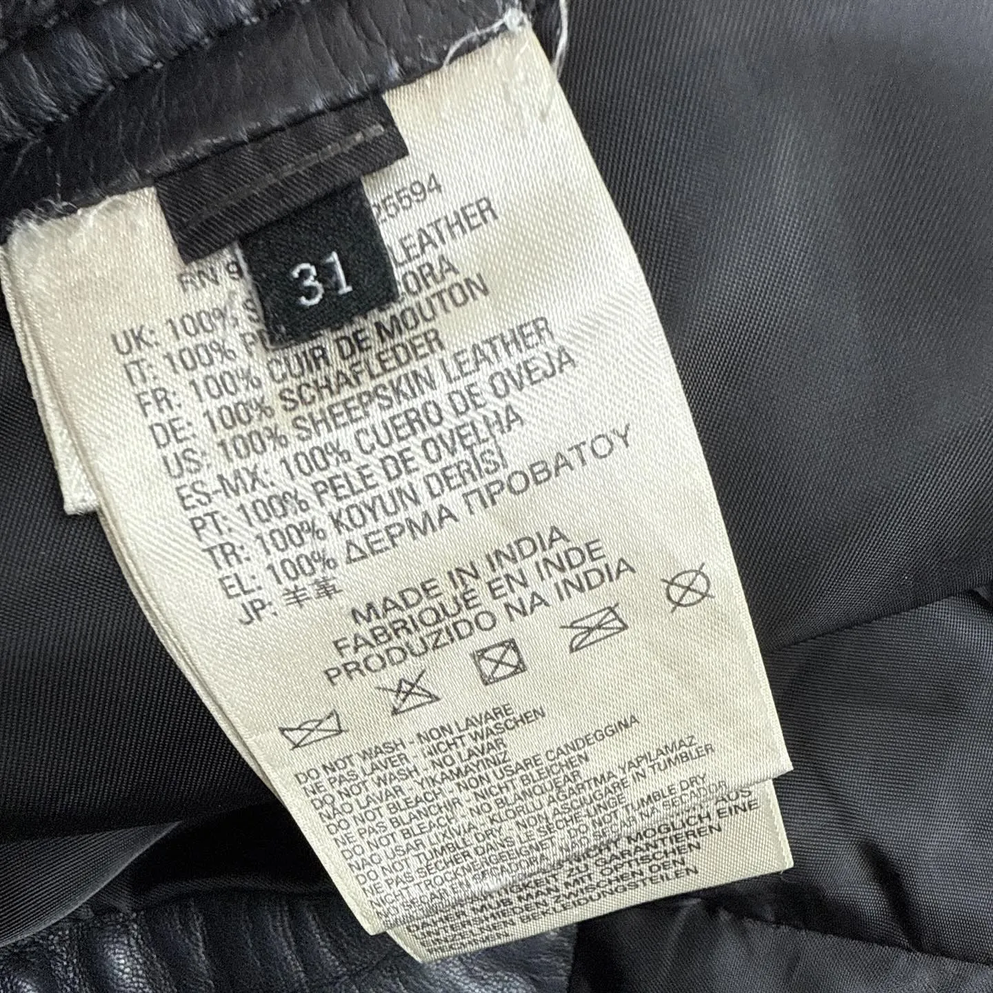 DIESELディーゼルの希少羊革リアルレザーパンツ