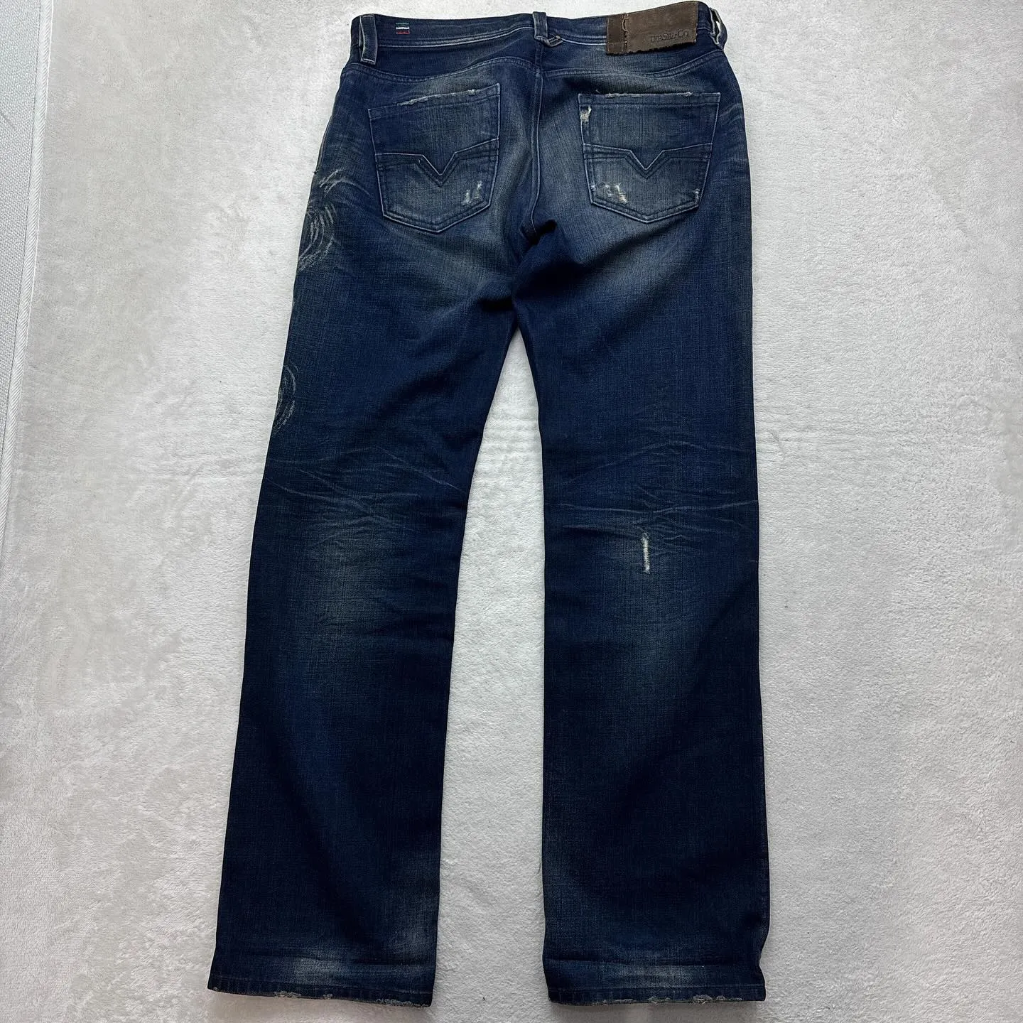 DIESELディーゼルの希少羊革リアルレザーパンツ