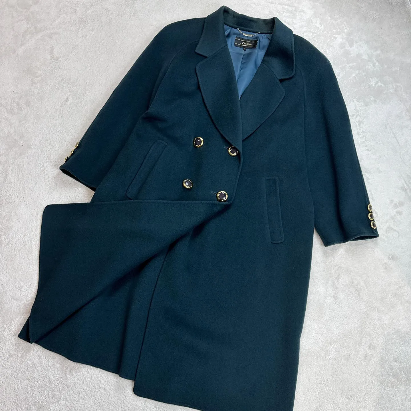 レリアンのカシミヤ100%ロングコート