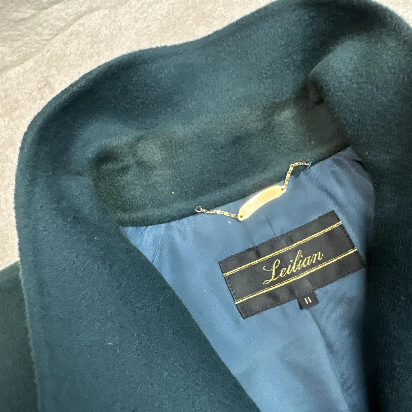 レリアンのカシミヤ100%ロングコート